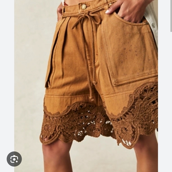 We The Free Good Chakras Crochet Shorts